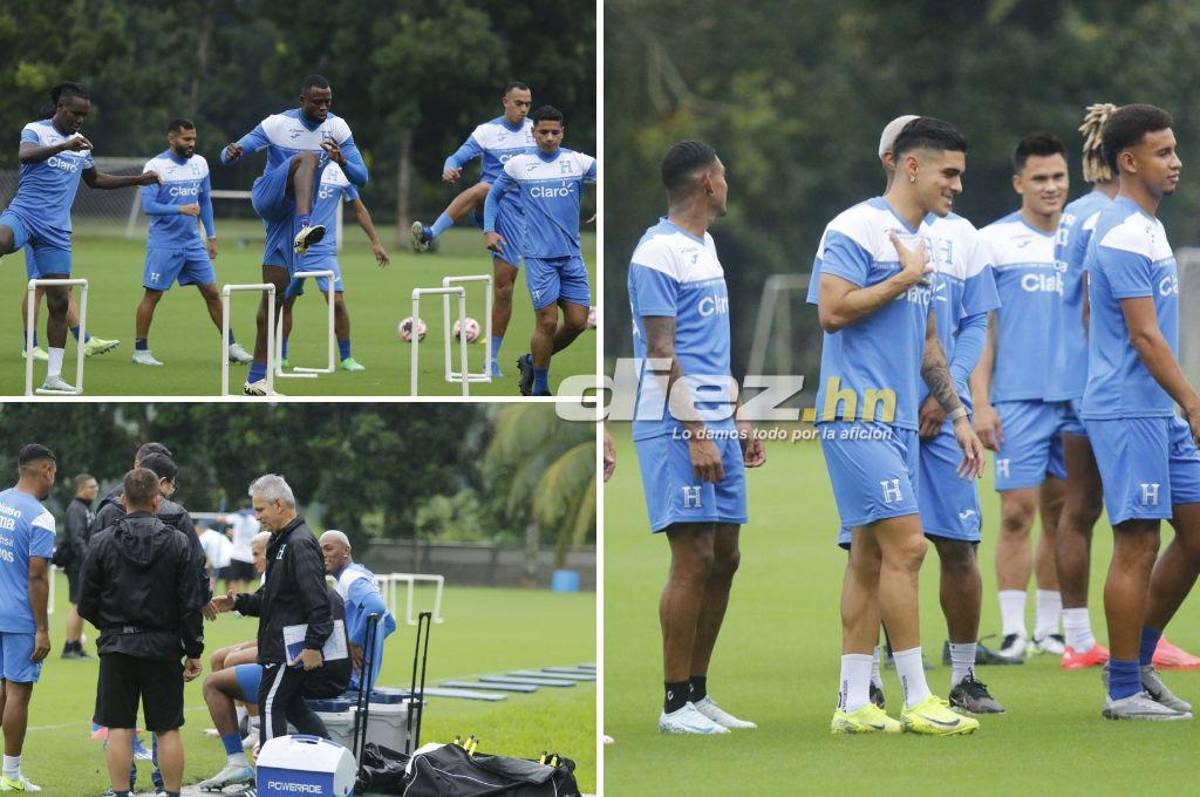 Así fue el entreno de Honduras tras el gane ante México: alegría total de Luis Palma y el jugador que trabajó en solitario