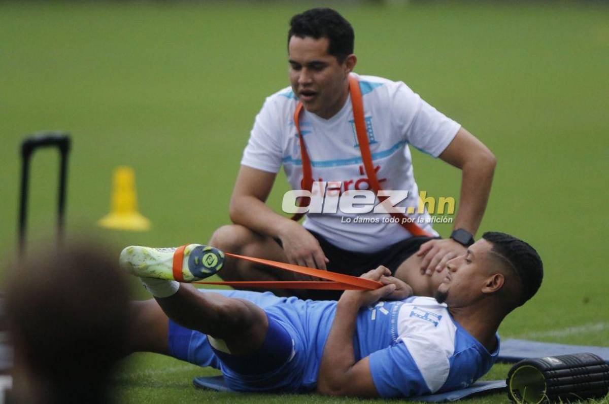 Así fue el entreno de Honduras tras el gane ante México: alegría total de Luis Palma y el jugador que trabajó en solitario