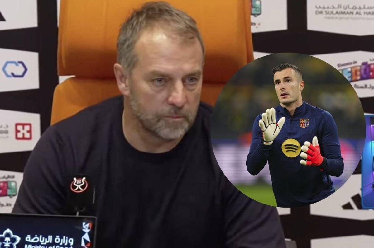 Flick deja rotunda respuesta sobre borrar a Iñaki Peña y hacer jugar a Szczesny en la Supercopa