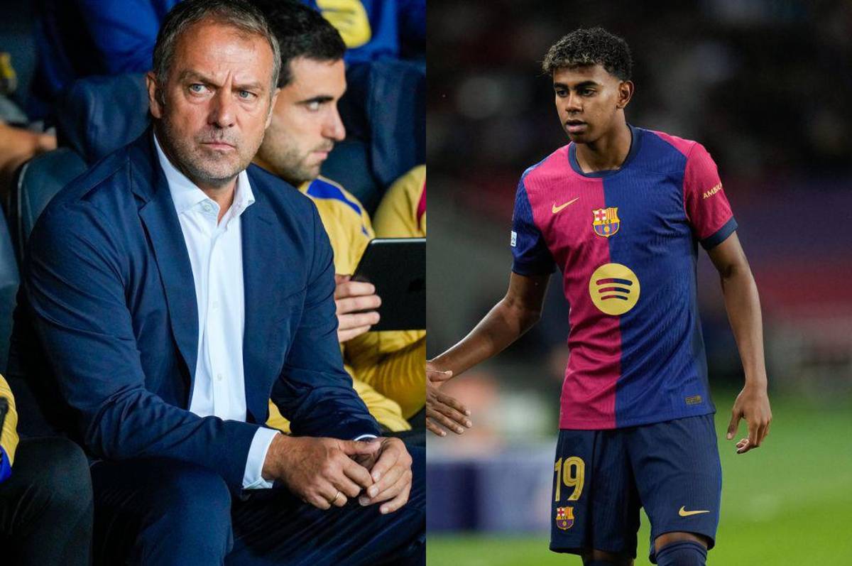 Flick le responde a Yamal tras haber salido enojado en la paliza del Barcelona en Champions: “Sepan aguantar la presión”