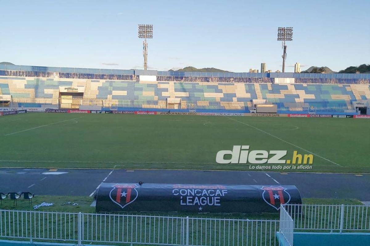 Así pulen el estadio Nacional de Tegucigalpa para la final entre Olimpia y Alajuelense en la Liga Concacaf