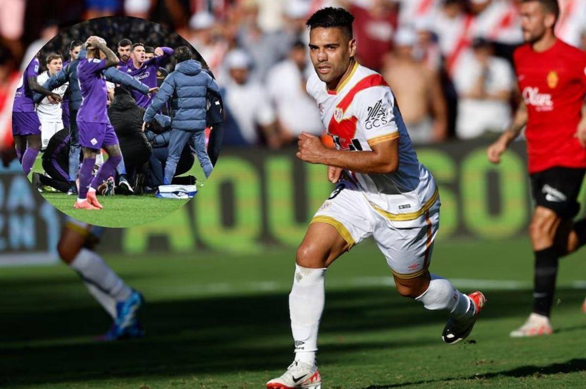Radamel Falcao y otras figuras del fútbol reaccionan tras desvanecimiento de Edoardo Bove, jugador de la Fiorentina