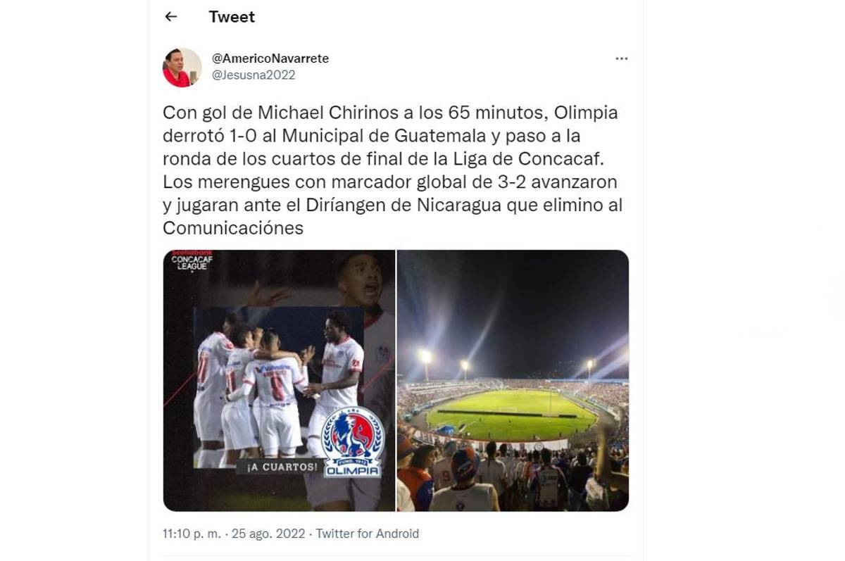 “Olimpia acabó con el sueño del Municipal”, la reacción de la prensa deportiva tras el juego por Liga Concacaf