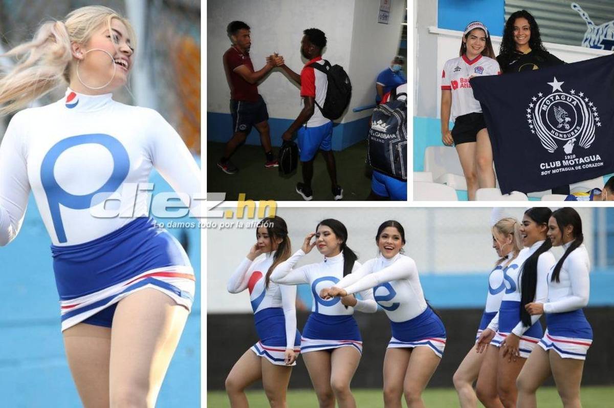 Espectaculares modelos y todo el ambiente que se vive en la semifinal de ida entre Motagua y Olimpia