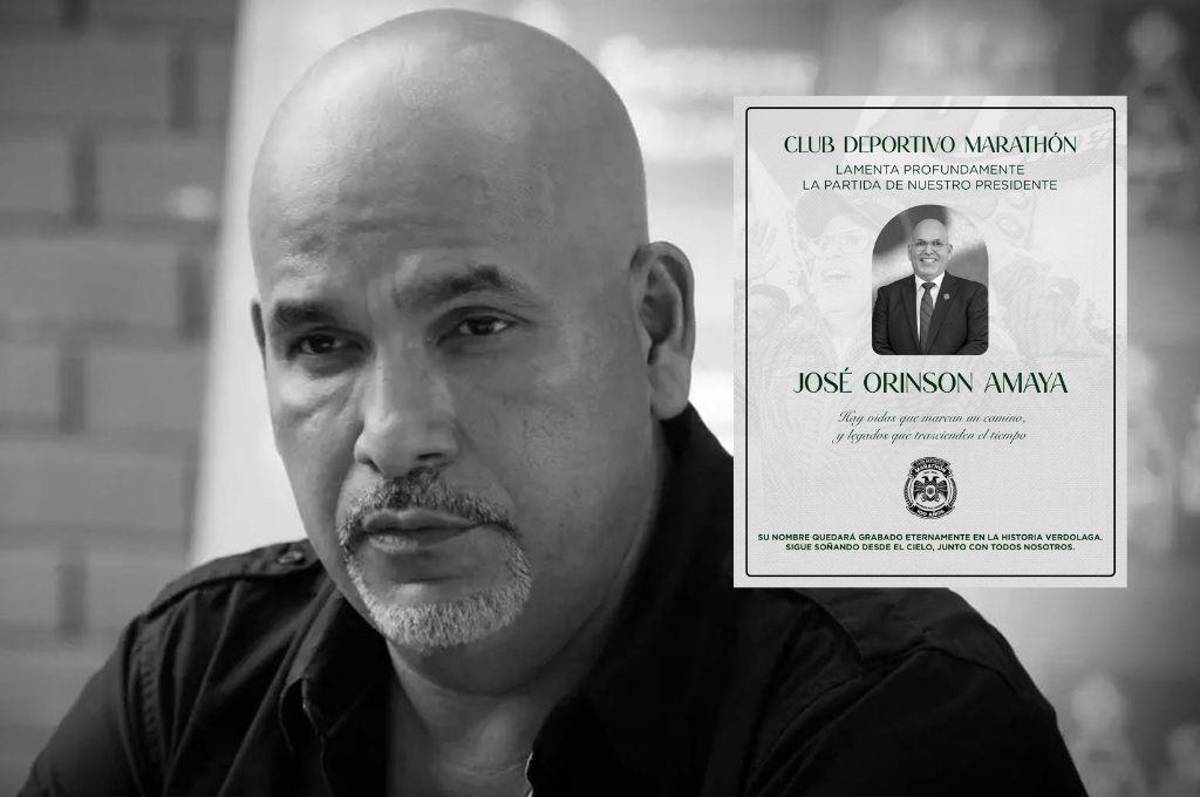El desgarrador comunicado de Marathón tras el fallecimiento de su presidente Orinson Amaya: Hay vidas que marcan
