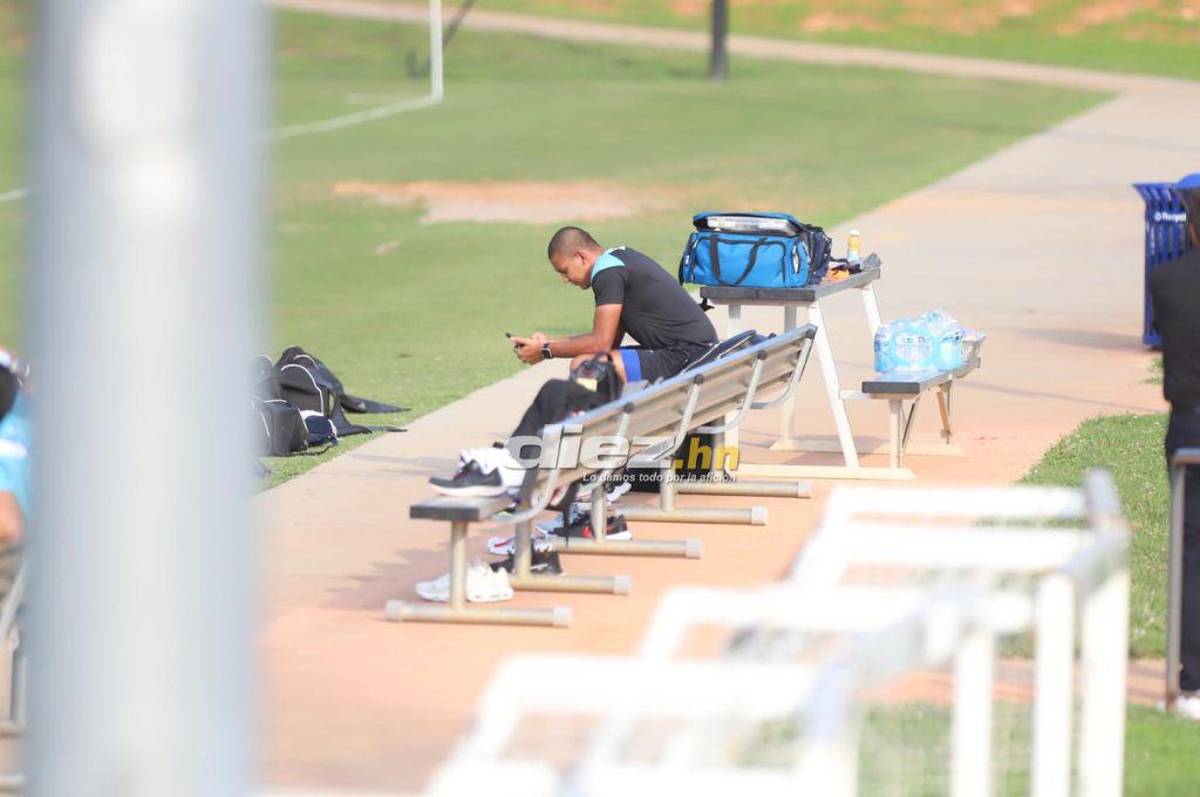 La charla de Diego con futbolista y la admiración de “Chelito” a Pinto: el último entrenamiento de Honduras antes de enfrentar a Haití