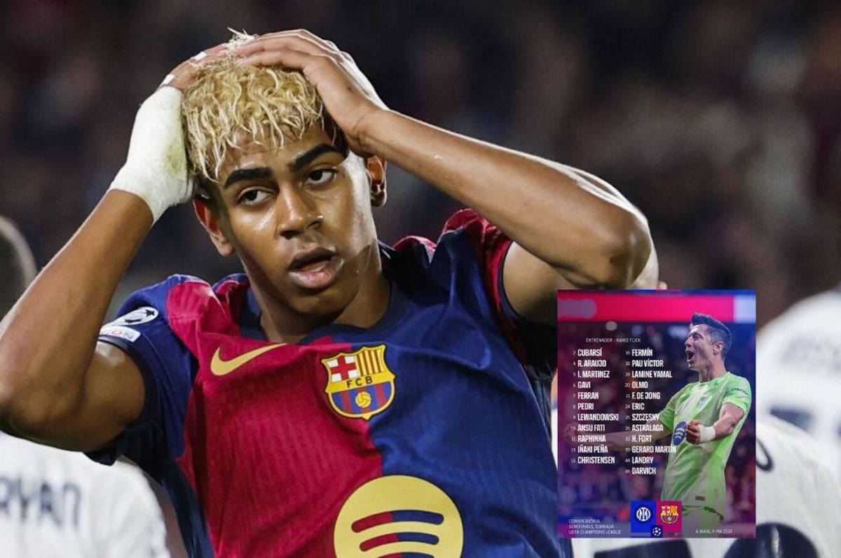 Duro golpe para Barcelona: la convocatoria para echar al Inter y clasificar a la final de Champions League