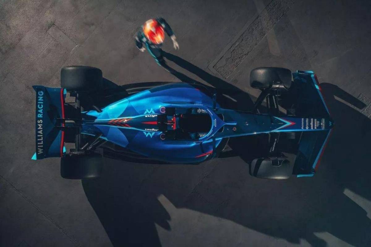 La escudería Williams estrenó decoración en su FW44 para temporada 2022 de Fórmula Uno