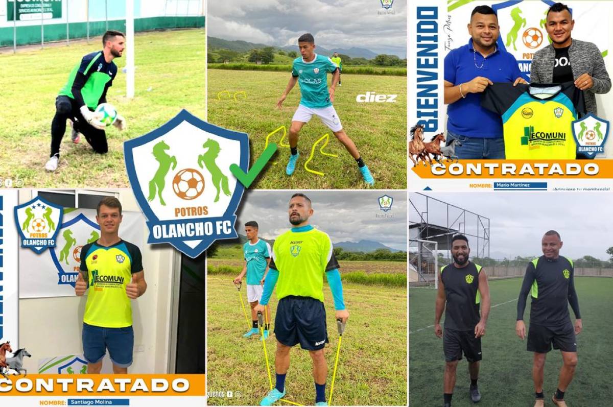 ¡Van por el título! Los 10 grandes fichajes de los Potros de Olancho para el Apertura 2022; están armando un equipazo