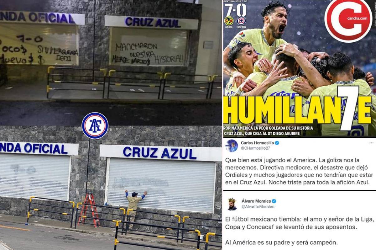 Periodistas destrozan al Cruz Azul y así amaneció la tienda oficial del club  luego de la