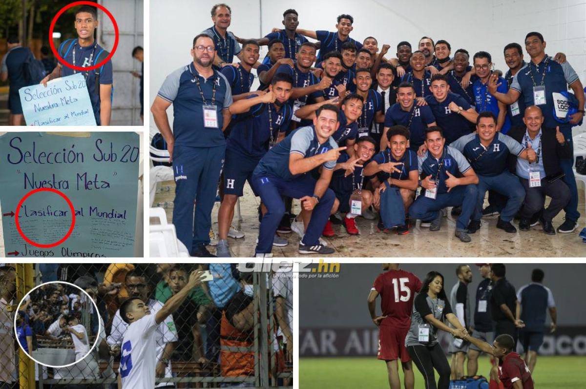 Qué dice la pancarta de las metas, así celebraron los mundialistas de Honduras en el camerino y las selfies de Odin Ramos e Isaac Castillo