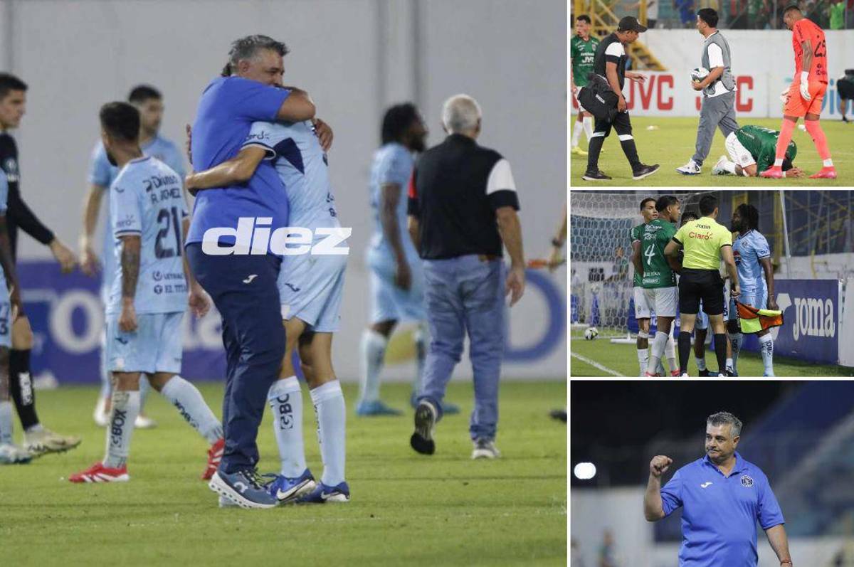 El provocador gesto de jugador de Motagua, niño sorprende a Anangonó y el abrazo de Diego Vázquez con su hijo tras el gol