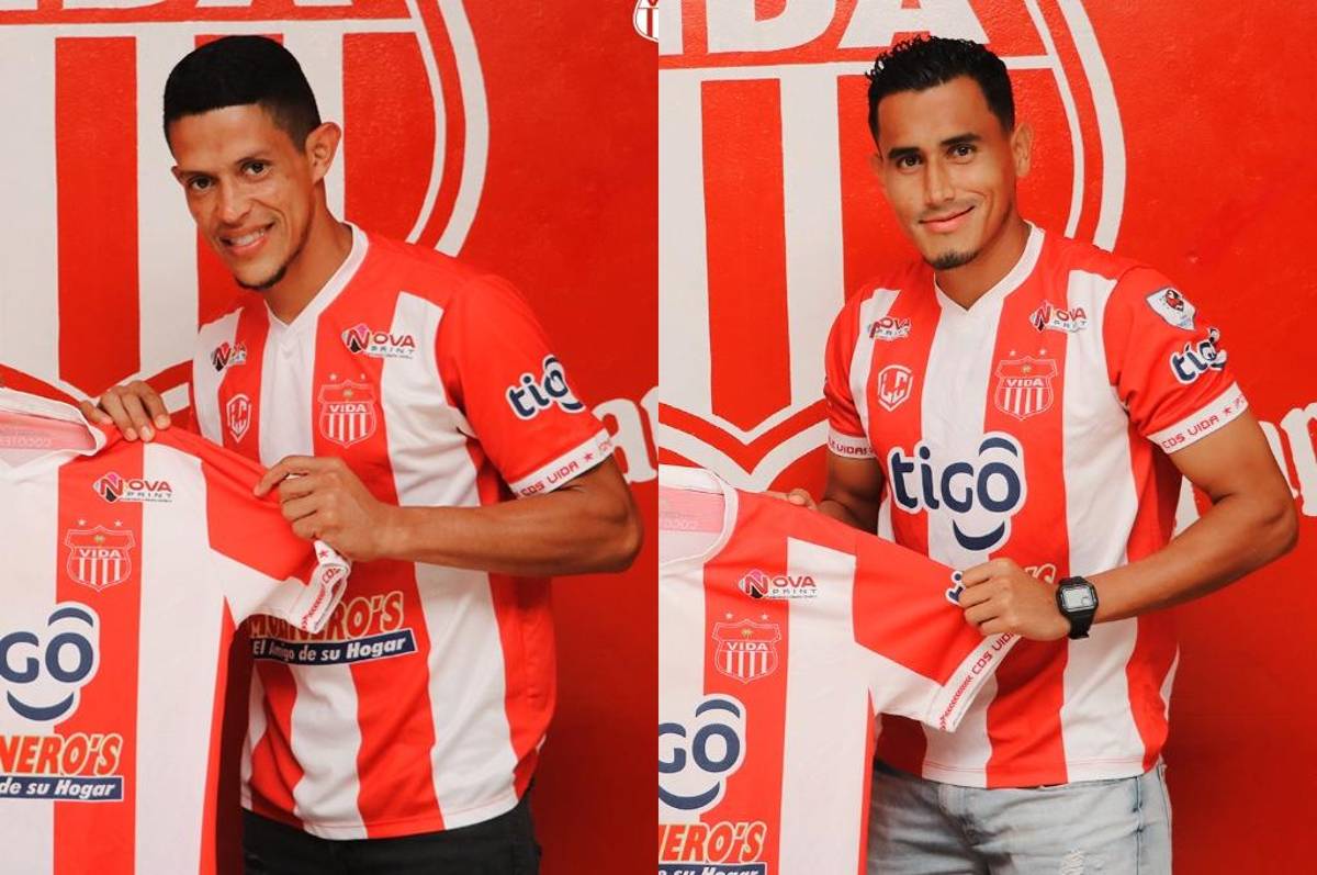 El Vida confirma los fichajes para el Clausura-2023 de los volantes ex Motagua, Jessé Moncada y Óscar García