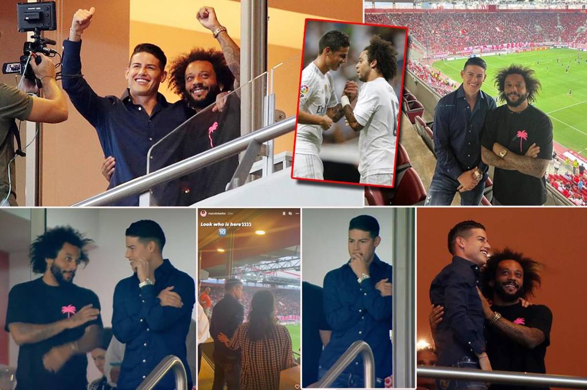 Así fue el reencuentro de James Rodríguez y Marcelo en el Olympiacos... ¡y la mala noticia que recibió sin haber debutado!