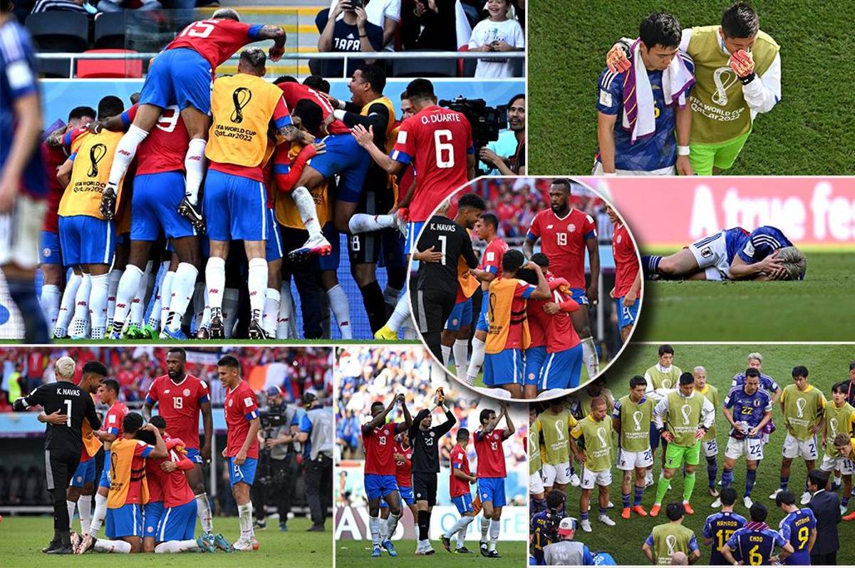El golazo de Fuller, así festejaron los jugadores de Costa Rica tras vencer a Japón en el Mundial y los asiáticos hundidos