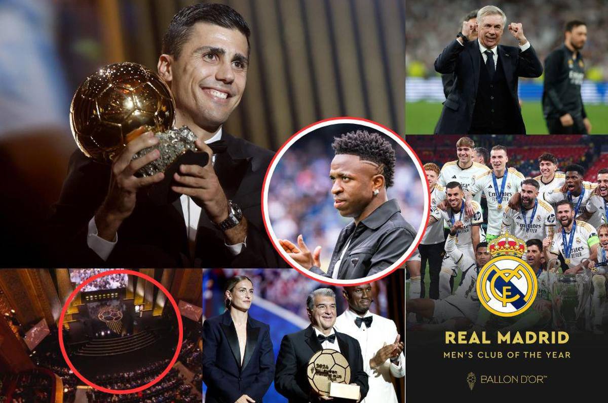 El momento incómodo qué pasó Rodri al recibir el Balón de Oro, la reacción de Vinicius y ¿quién recogió los premios del Madrid?