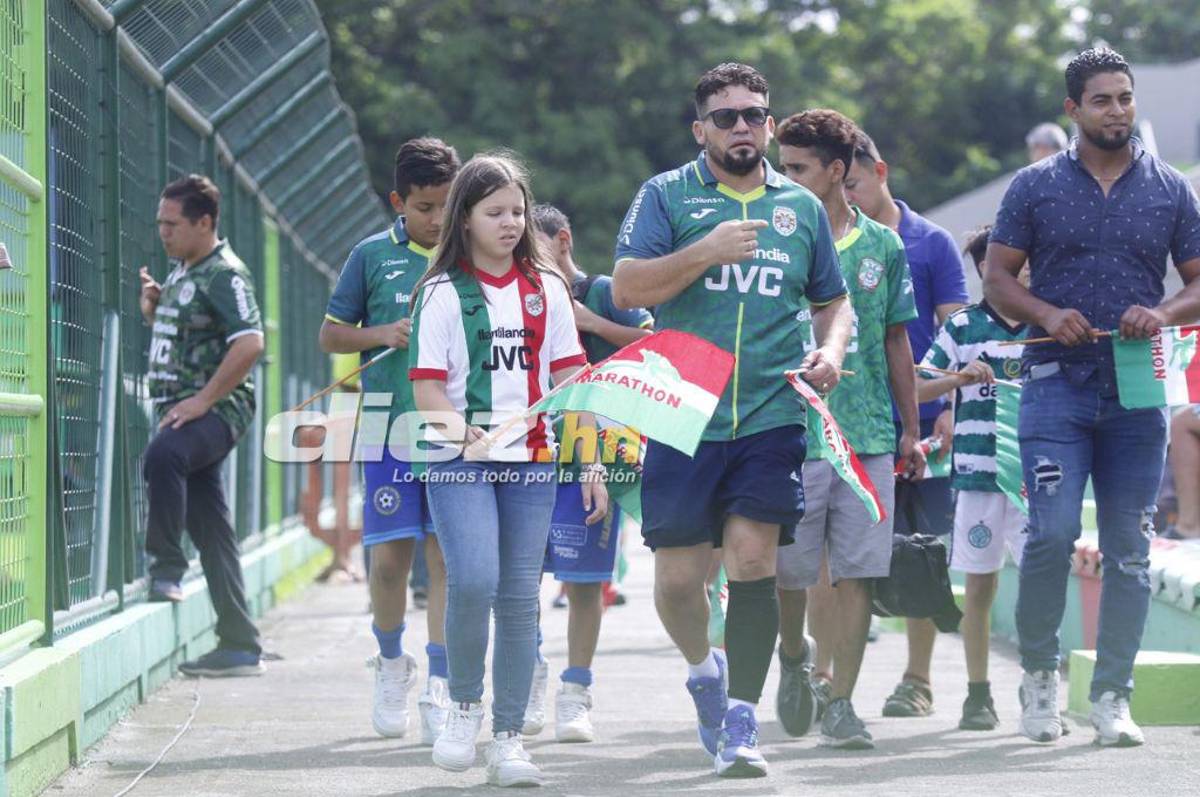 El ambiente en el Yankel Rosenthal: Ex del Marathón llegó al estadio, bellas chicas y el monstruo no estará solo