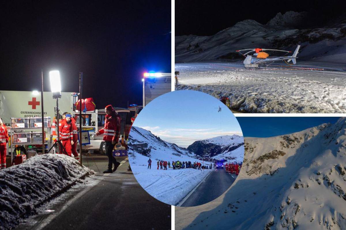 ¡Trágico Momento! avalancha de nieve sepulta a una decena de aficionados de deportes de invierno en Austria