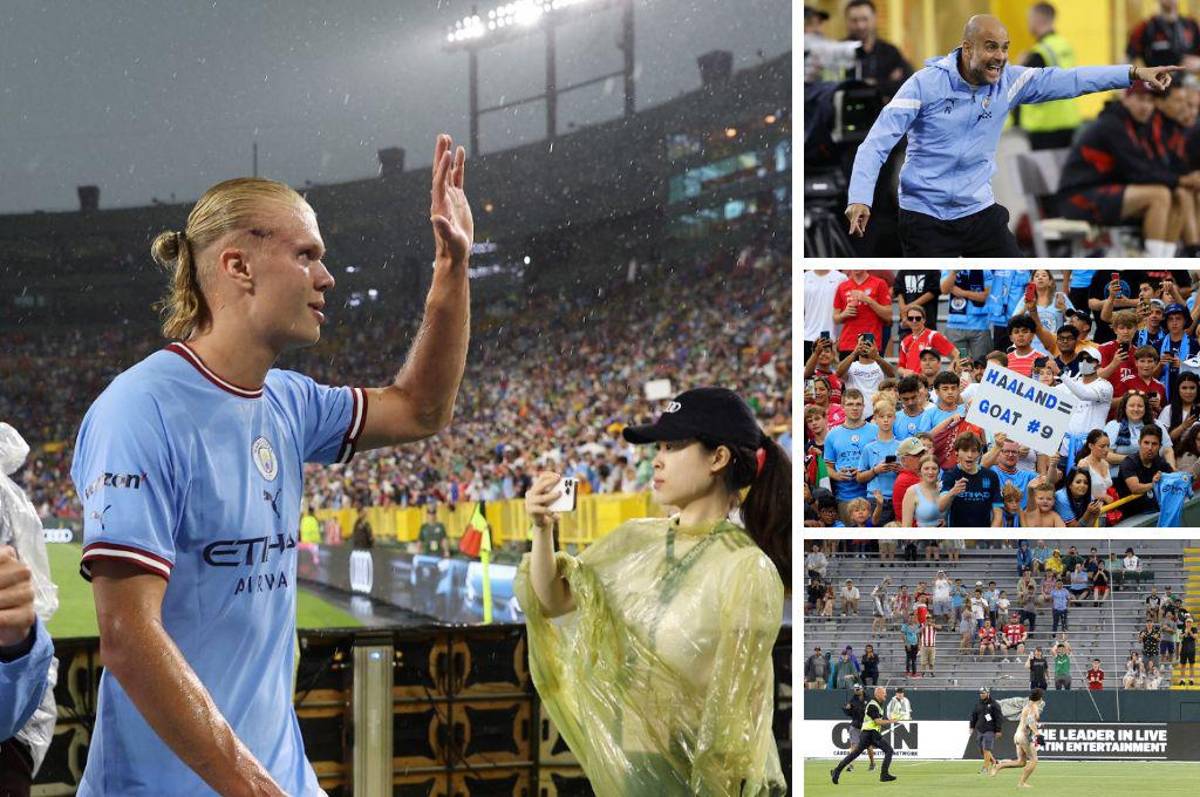NO SE VIO EN TV: La verdadera melena de Haaland, el consejero y el intruso que entró sin ropa en el Manchester City-Bayern Múnich