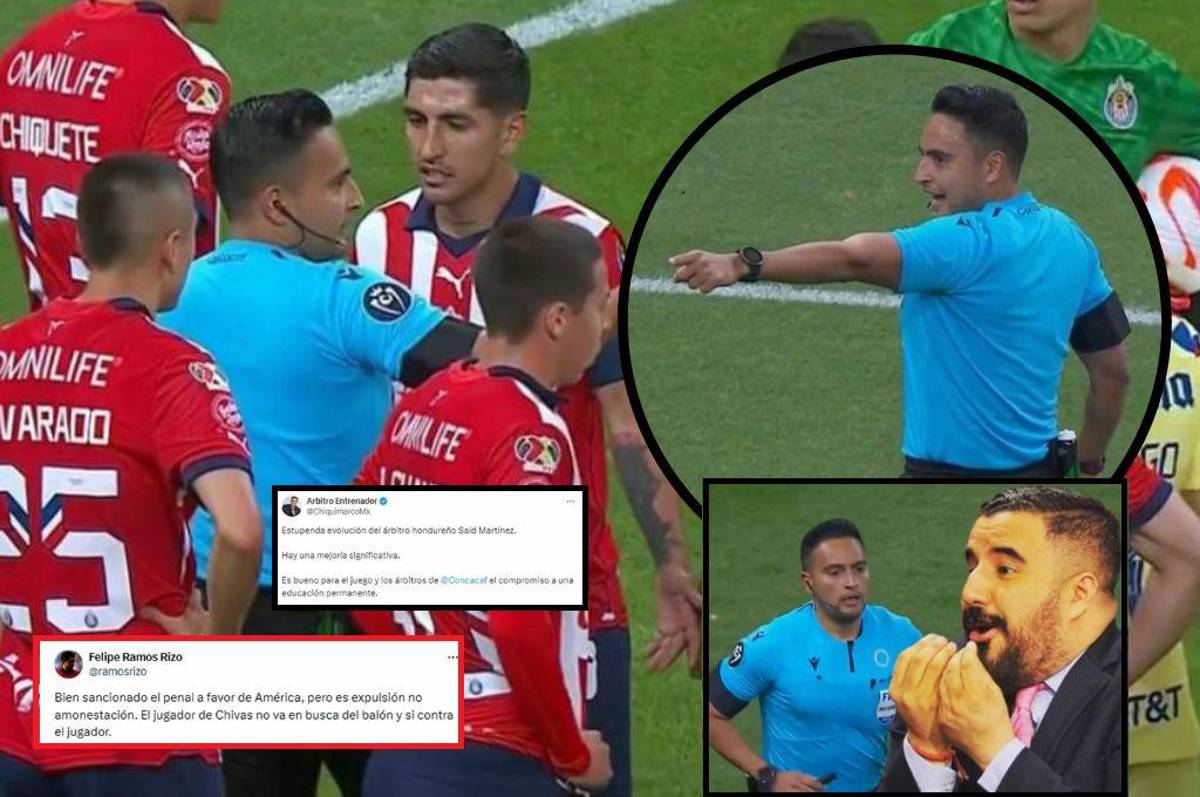 ¿Said Martínez tuvo miedo en el Chivas - América? Expertos reaccionan al arbitraje del hondureño en la Concachampions