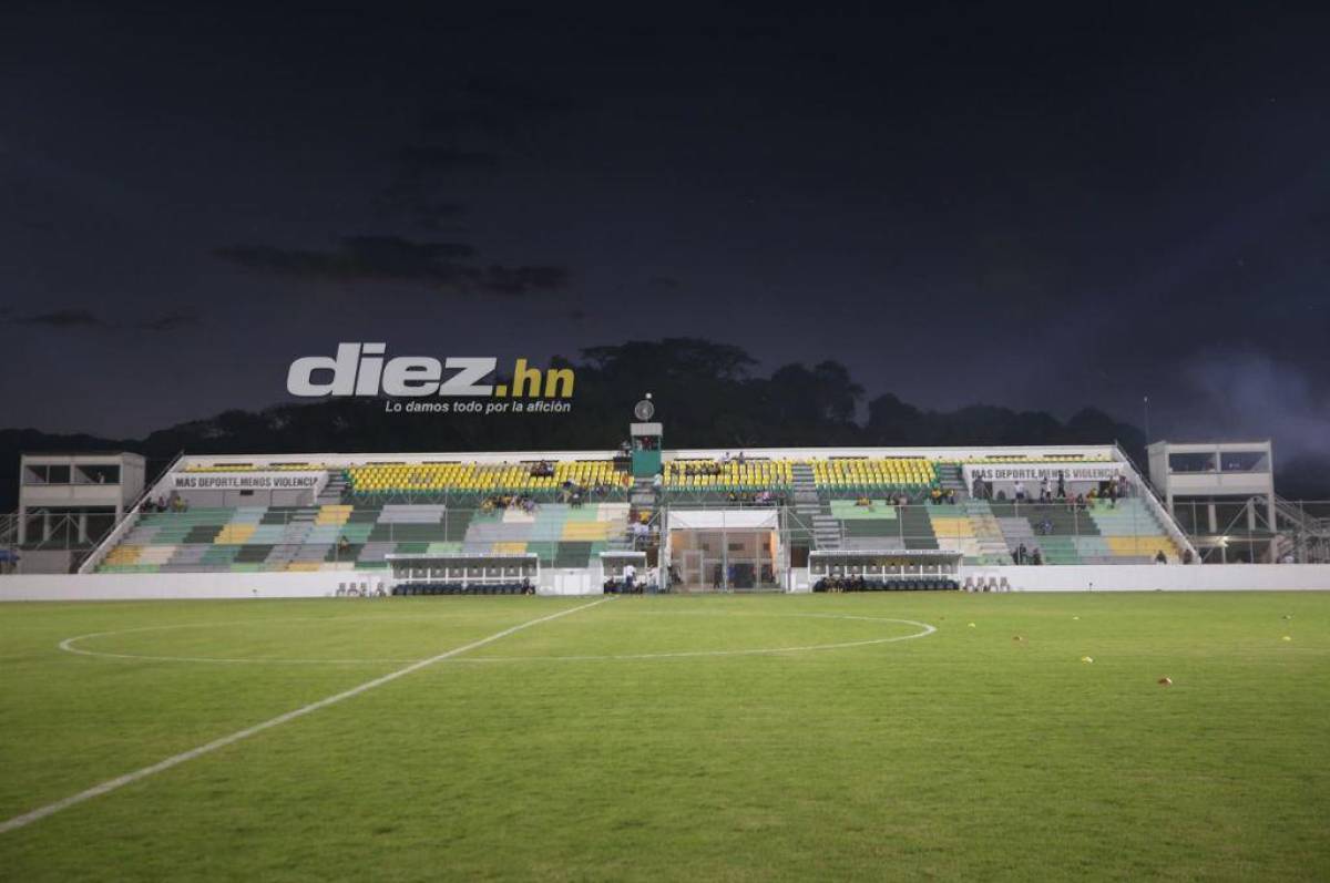 El estadio Carlos Miranda luce así a menos de una hora para el inicio del partido. Foto Diez: Andro Rodríguez