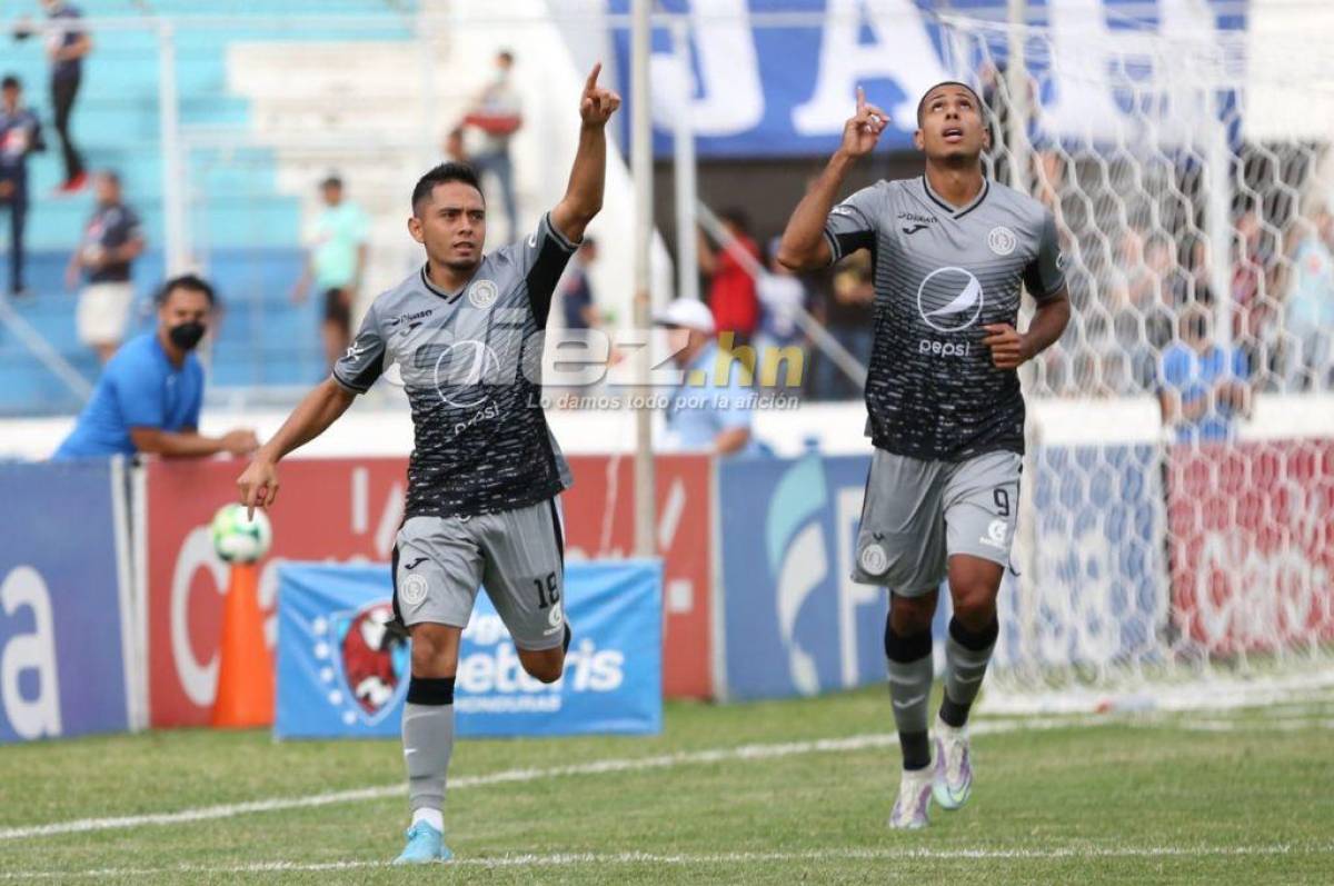 ¡Festín de goles! Motagua, con un hombre menos, remonta y golea al Marathón en Tegucigalpa