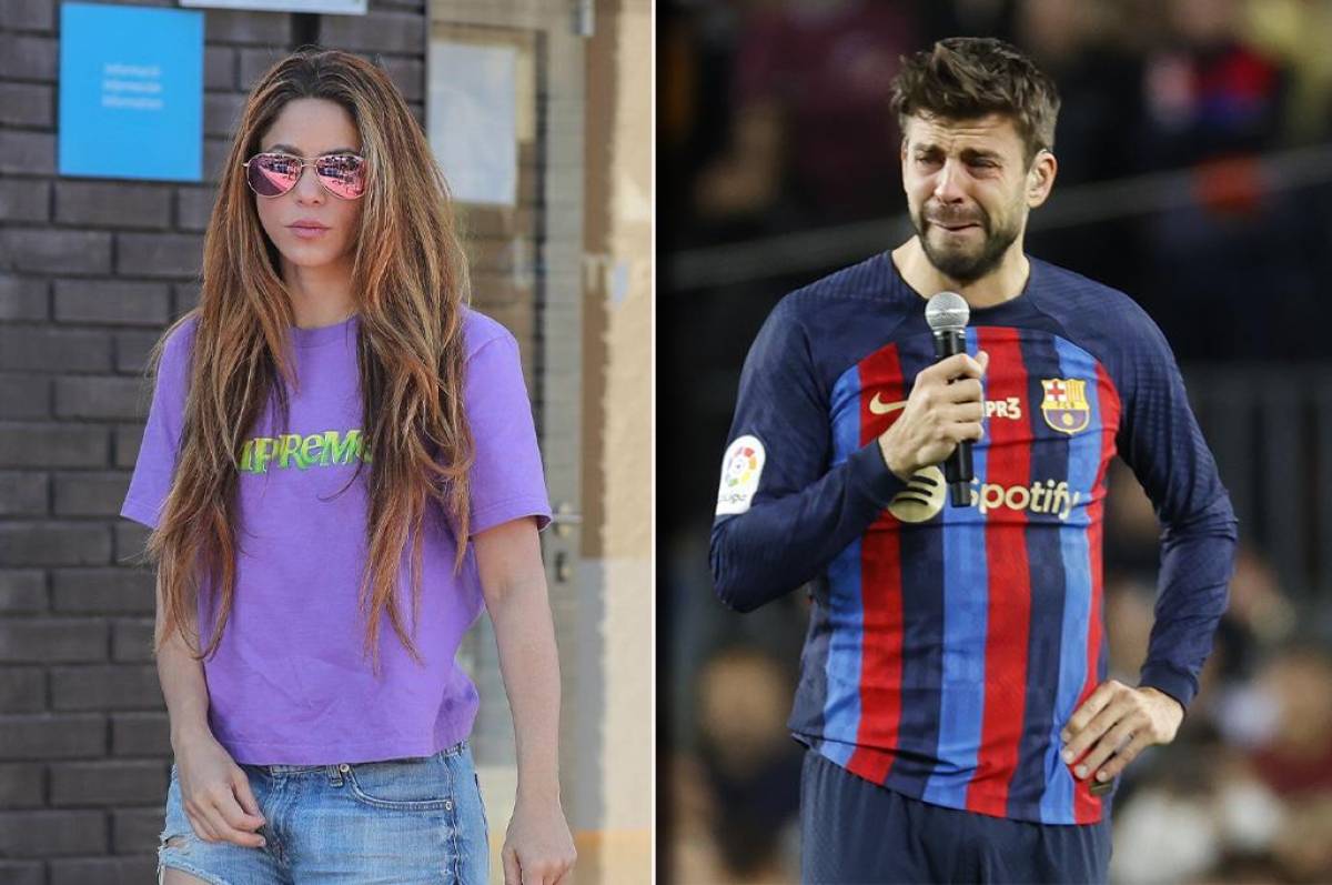 Lo que estaba haciendo Shakira mientras Piqué se despedía del Barcelona acompañado de sus hijos y su novia