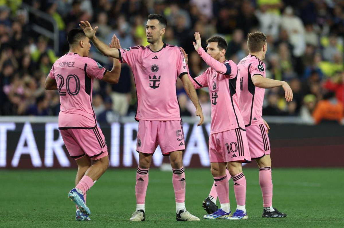 El primer gol de Messi en la Concachampions con el Inter Miami y su bronca con jugador panameño del Nashville