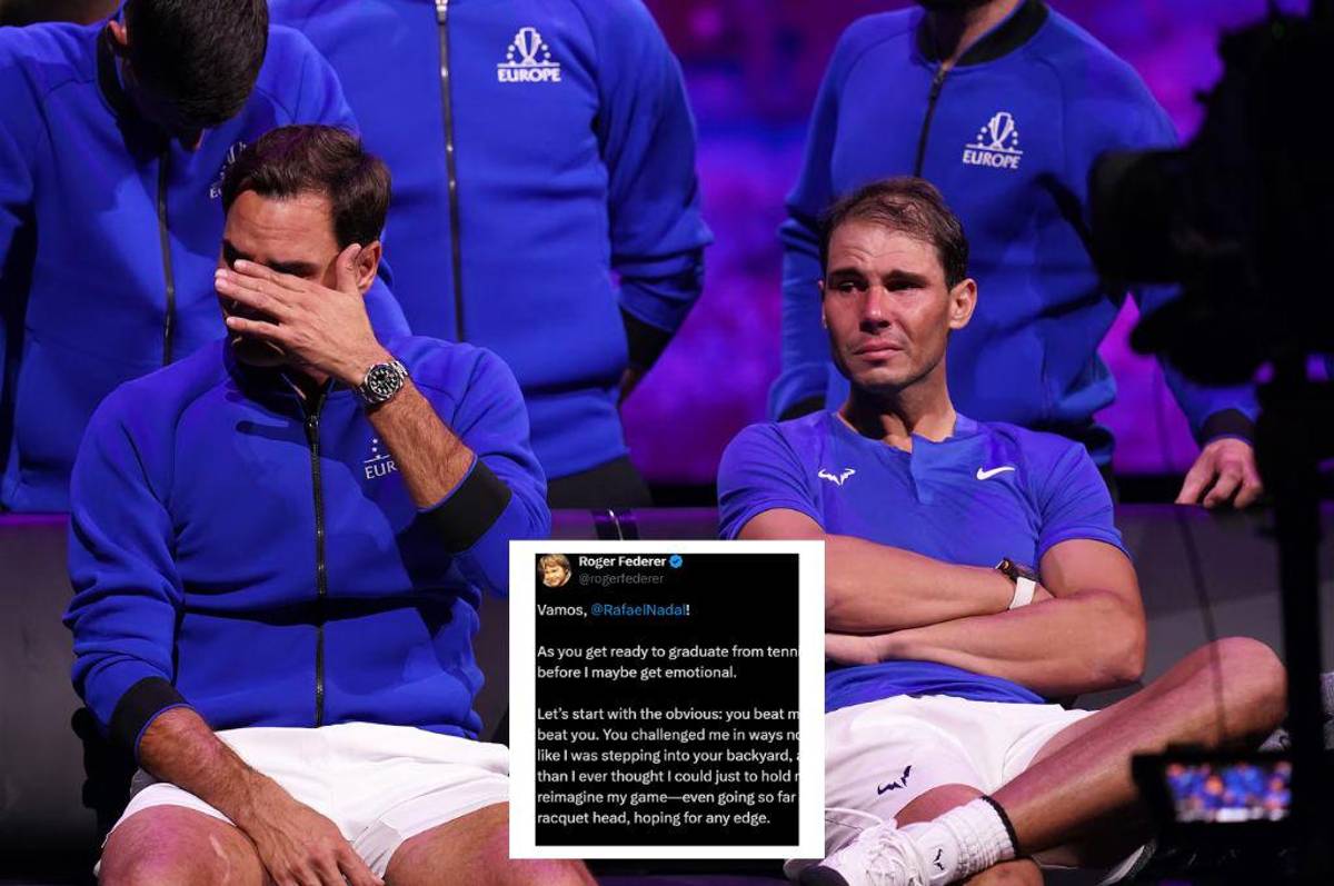 Federer hace llorar al mundo del tenis tras dedicarle emotiva carta a Nadal: “Pensé que estaba en la cima hasta que llegaste”