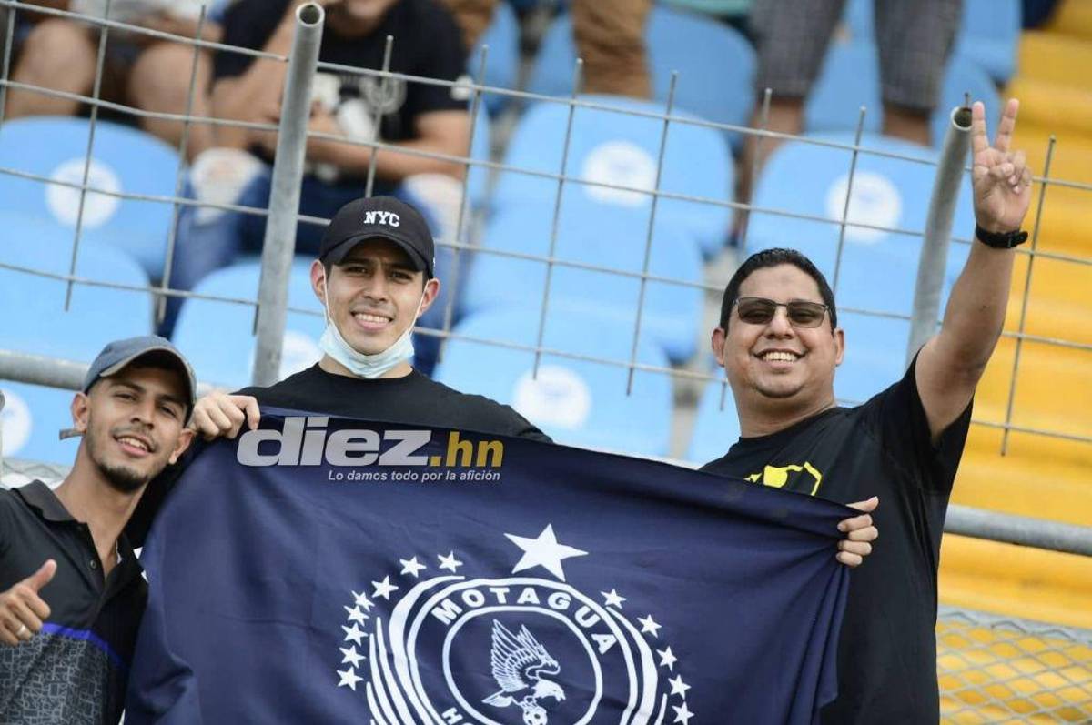 Muchos hinchas del Motagua y bellas mujeres en el estadio Olímpico de San Pedro Sula para disfrutar de la gran final