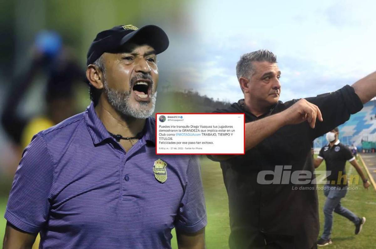 Potro Gutiérrez no olvida su paso por Honduras y manda una indirecta en su felicitación a Diego Vázquez por su salida