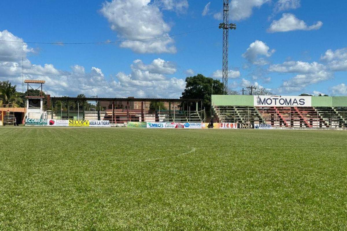 Así luce el estadio Rubén Guifarro de Catacamas que tendrá fútbol de la Liga Nacional siete años después