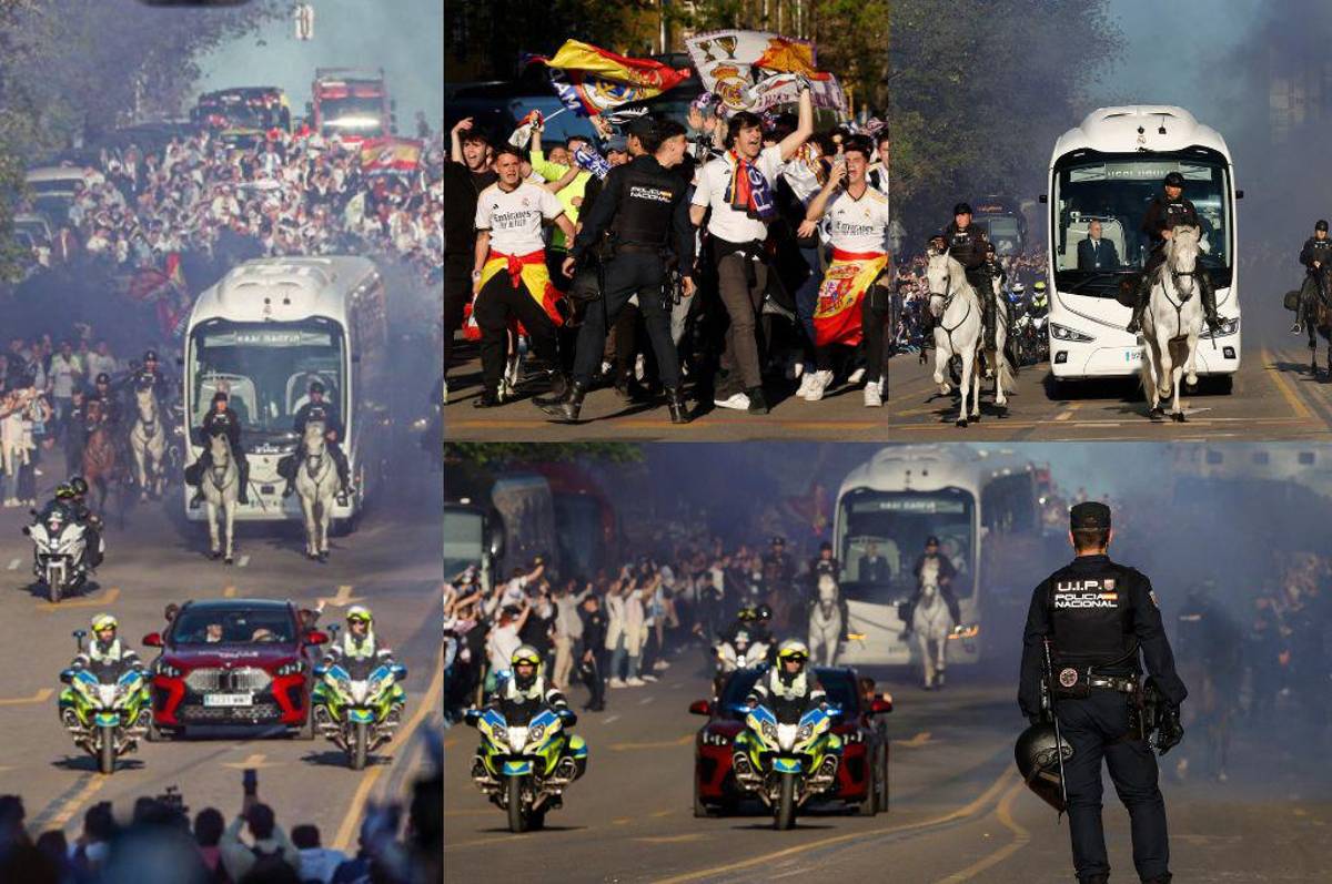 ¡Así se recibe al Rey de Europa! La espectacular llegada del Real Madrid al Bernabéu para enfrentar al City en Champions