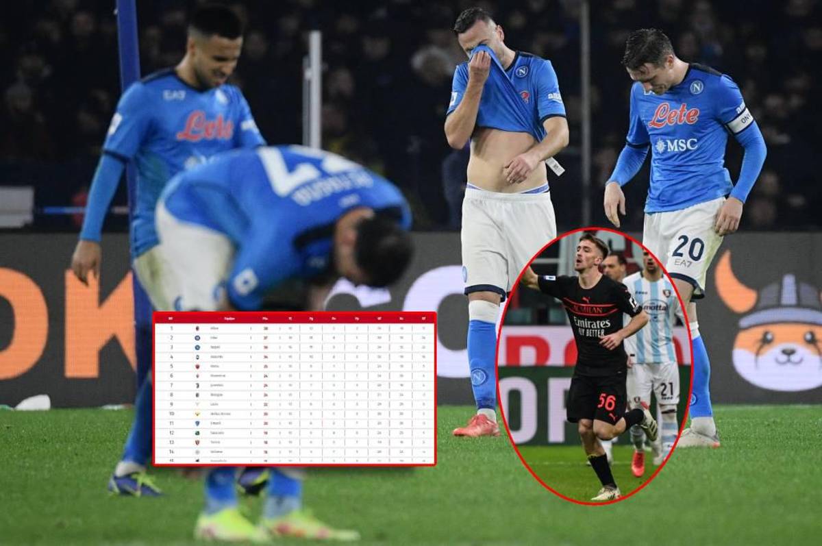Carrera infartante: Napoli se deja remontar ante Atalanta y el Milan es el nuevo líder en la Serie A
