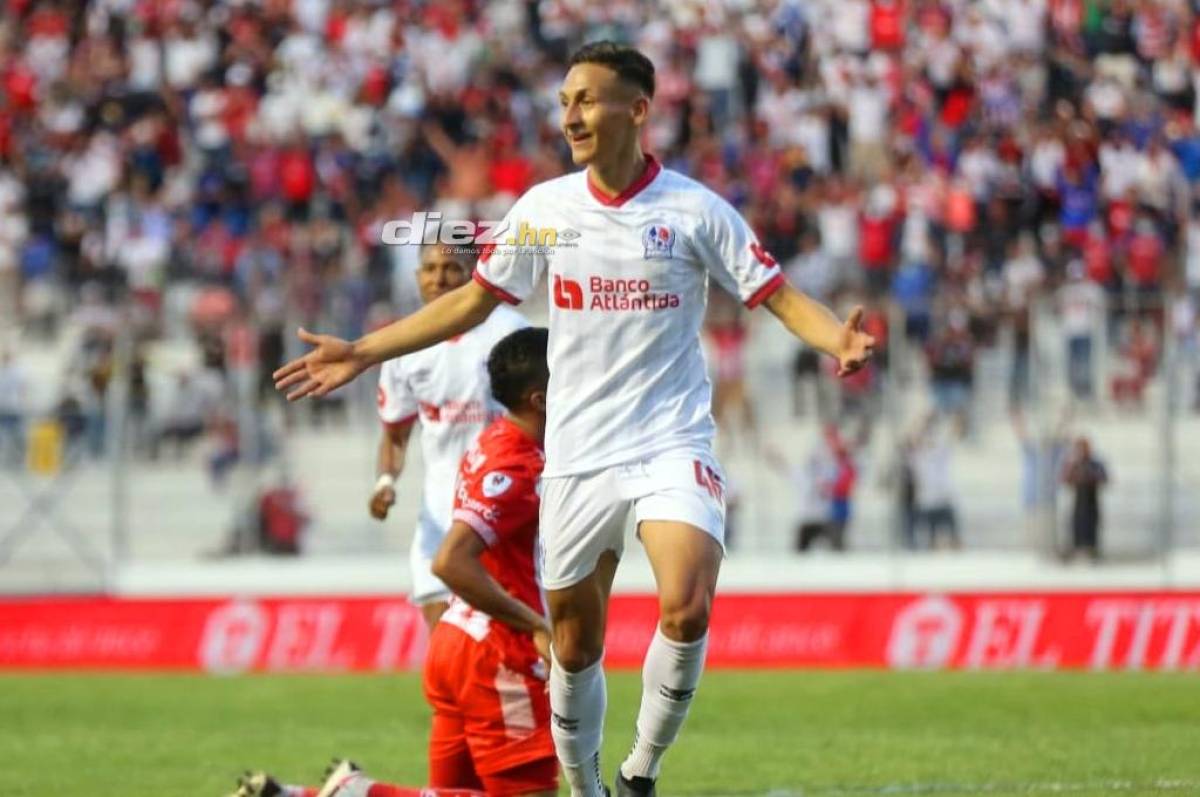 Jamir Maldonado anotó el primer gol del Olimpia ante el Vida.