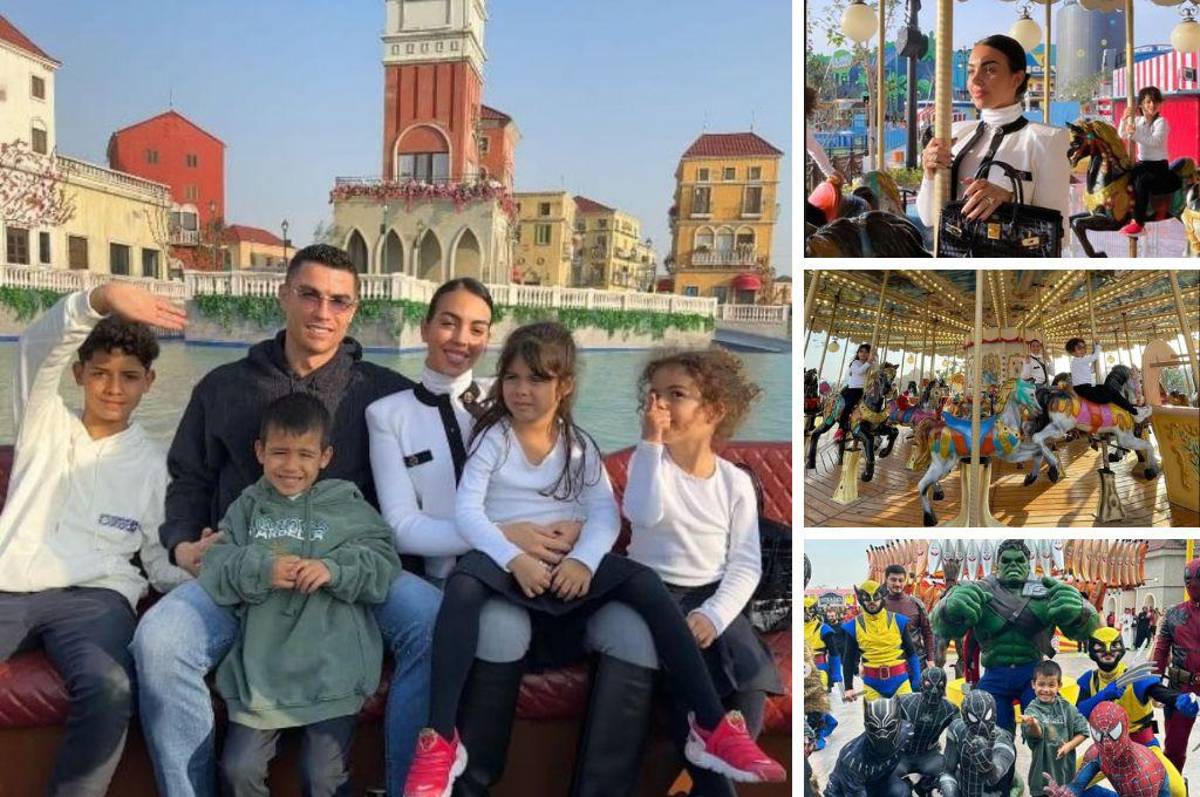 Cristiano Ronaldo presume de sus lujosas vacaciones junto a Georgina Rodríguez en exclusivo parque de diversiones de Riyadh