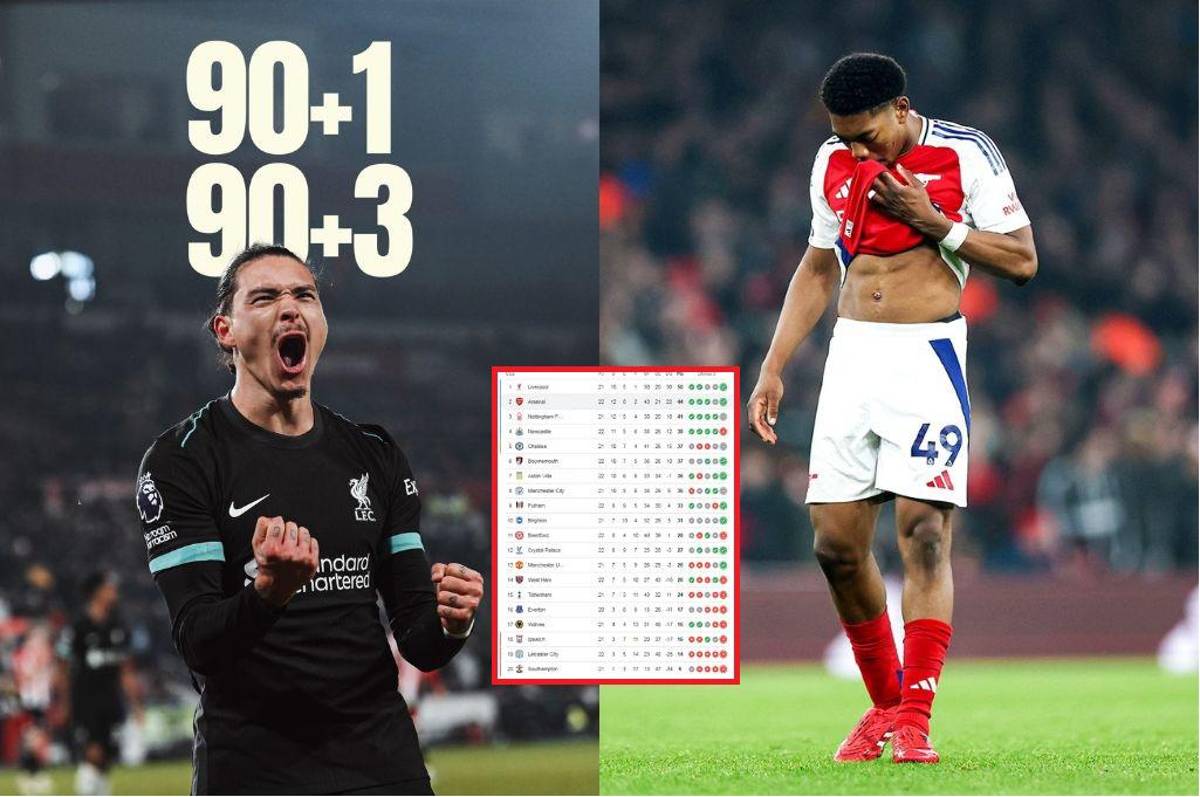 Arsenal recibe duro golpe y Liverpool celebra: así está la tabla de posiciones de la Premier League