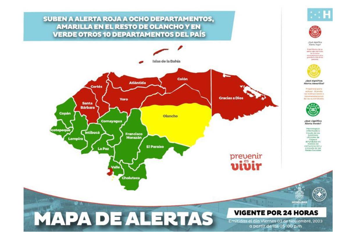 ¡Informe Especial! Honduras sube alerta roja en ocho departamentos: la tormenta ha dejado caos e inundaciones en varias zonas del país