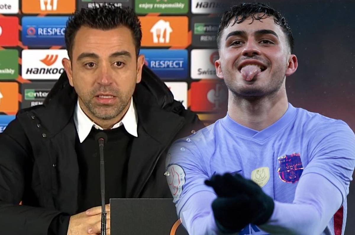 La frase de Xavi sobre Pedri tras marcar un golazo en la Europa League y revela qué le dijo a sus jugadores para la remontada