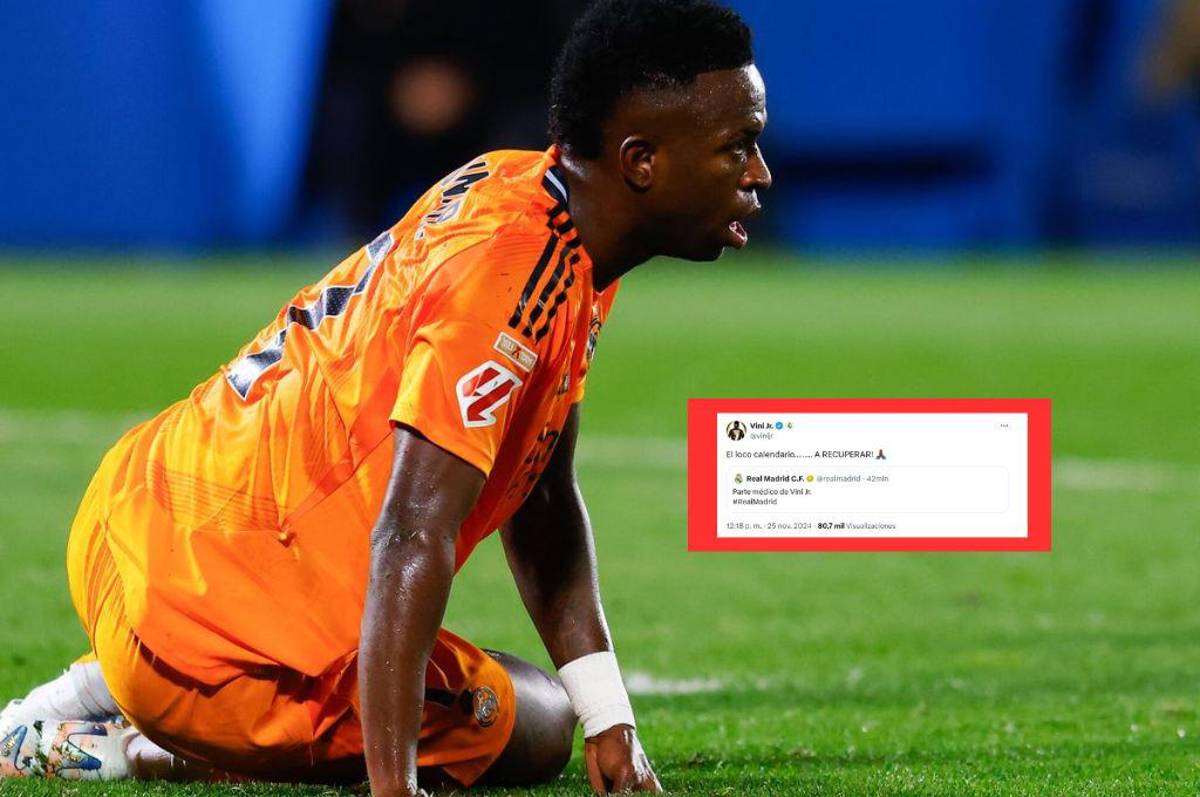 Vinicius ataca: el brasileño le ‘echa’ la culpa a la FIFA y a LaLiga por su lesión en su pierna izquierda