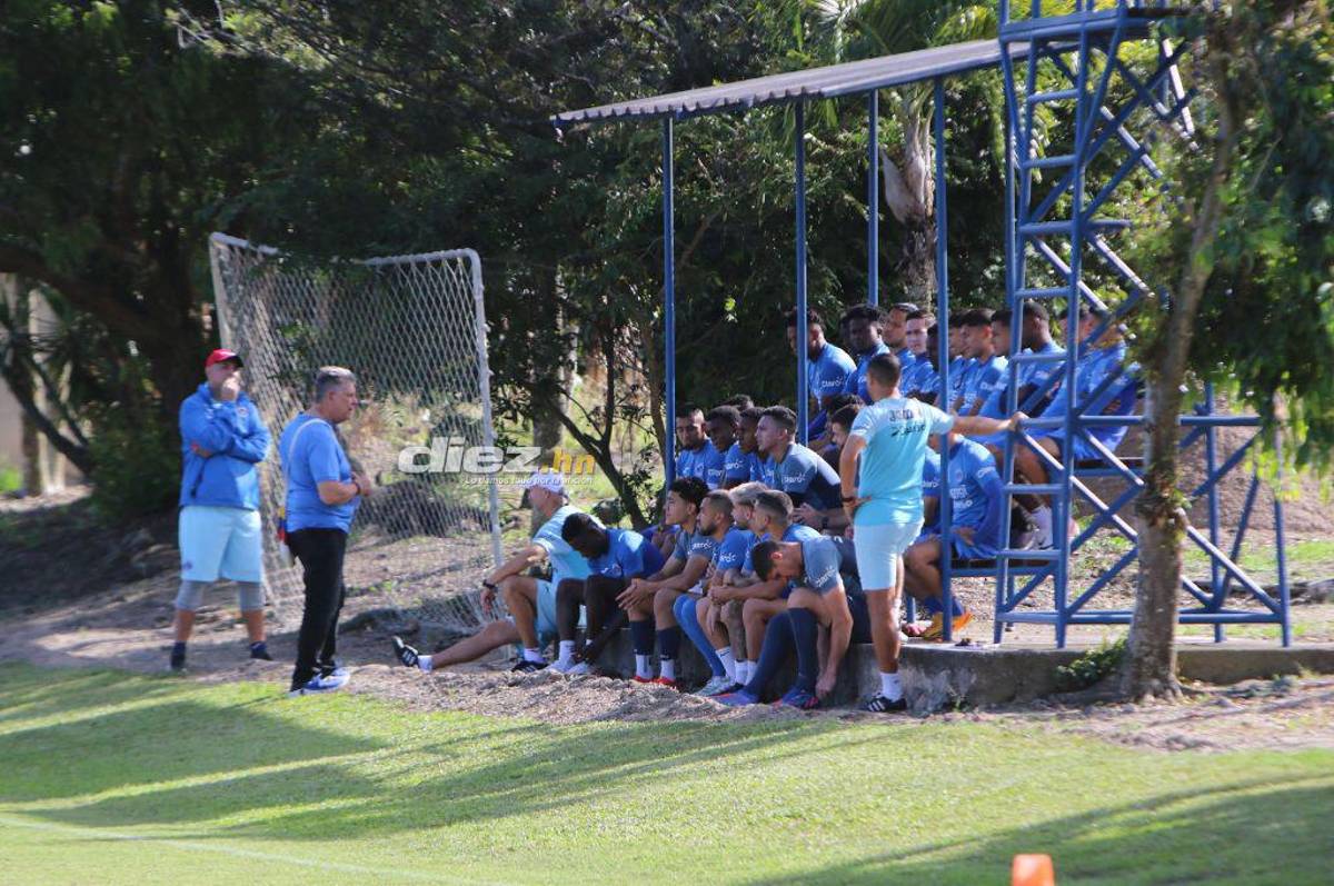 ¡Con nuevo fichaje y Auzmendi! Así fue el último entrenamiento de Diego Vázquez con Motagua previo a enfrentar al Olancho FC