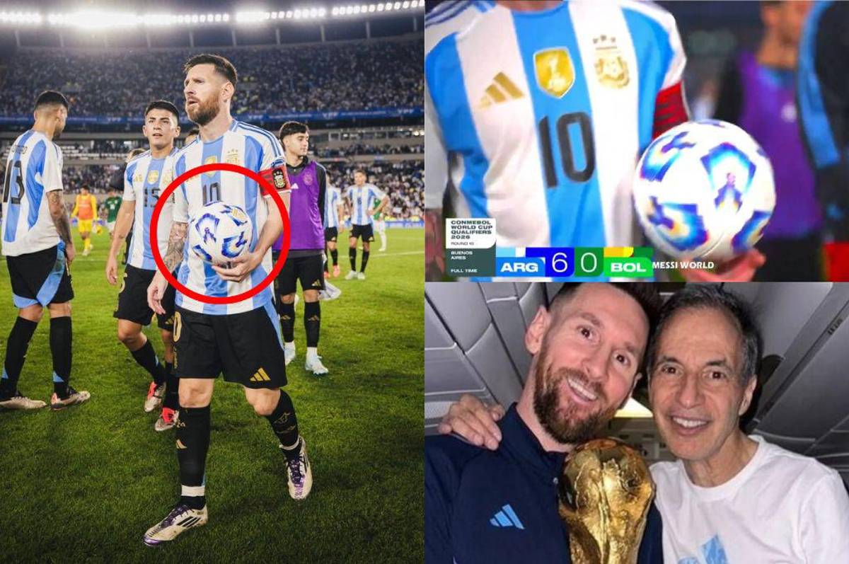 El motivo por el que Messi no se llevó la pelota tras el hattrick con Argentina: quién la tiene y el mensaje de Antonela