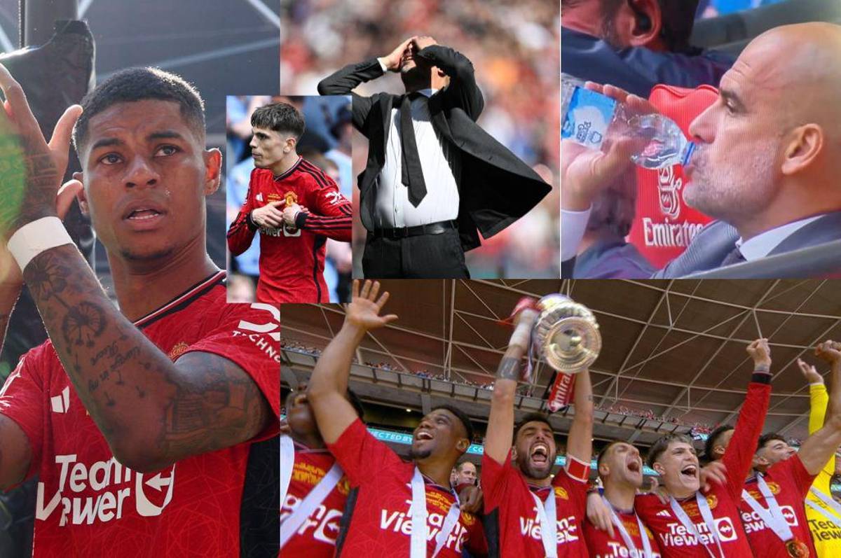 Alocado festejo del United, el motivo de la frustración de Pep Guardiola y Garnacho iguala a Cristiano Ronaldo en FA Cup