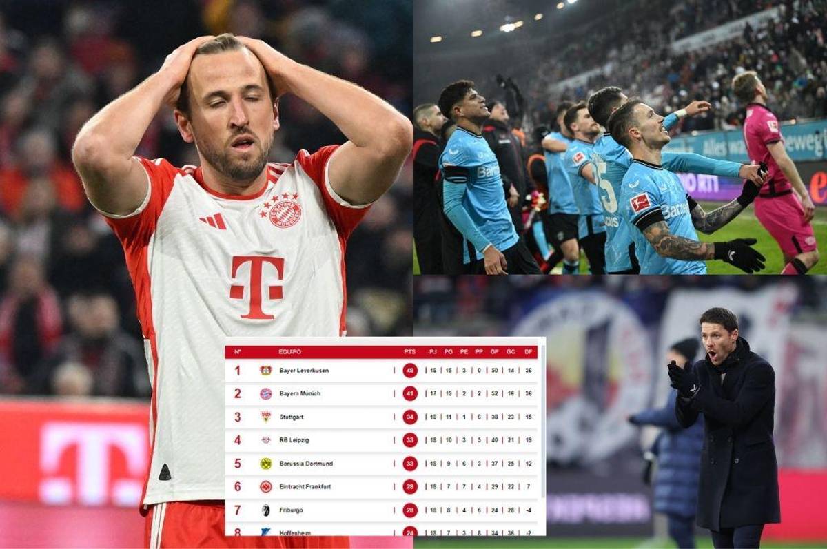 Tabla de la Bundesliga: Bayern Múnich cayó en casa y se aleja del Leverkusen que es líder solitario ¿Cuántos puntos le lleva?