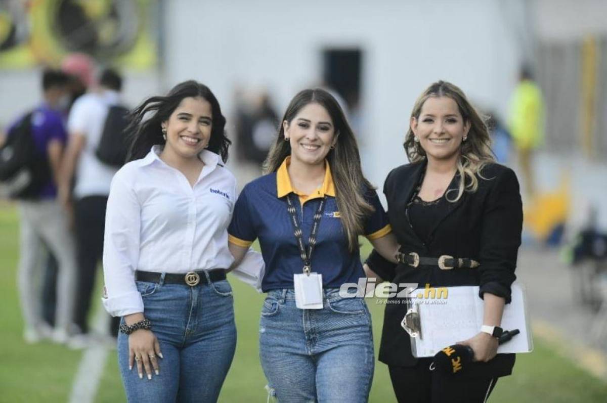 ¿A quién apoyaba, a su hermano de Real España o a su amor en Marathón? Las bellas chicas que engalanaron el Clásico sampedrano