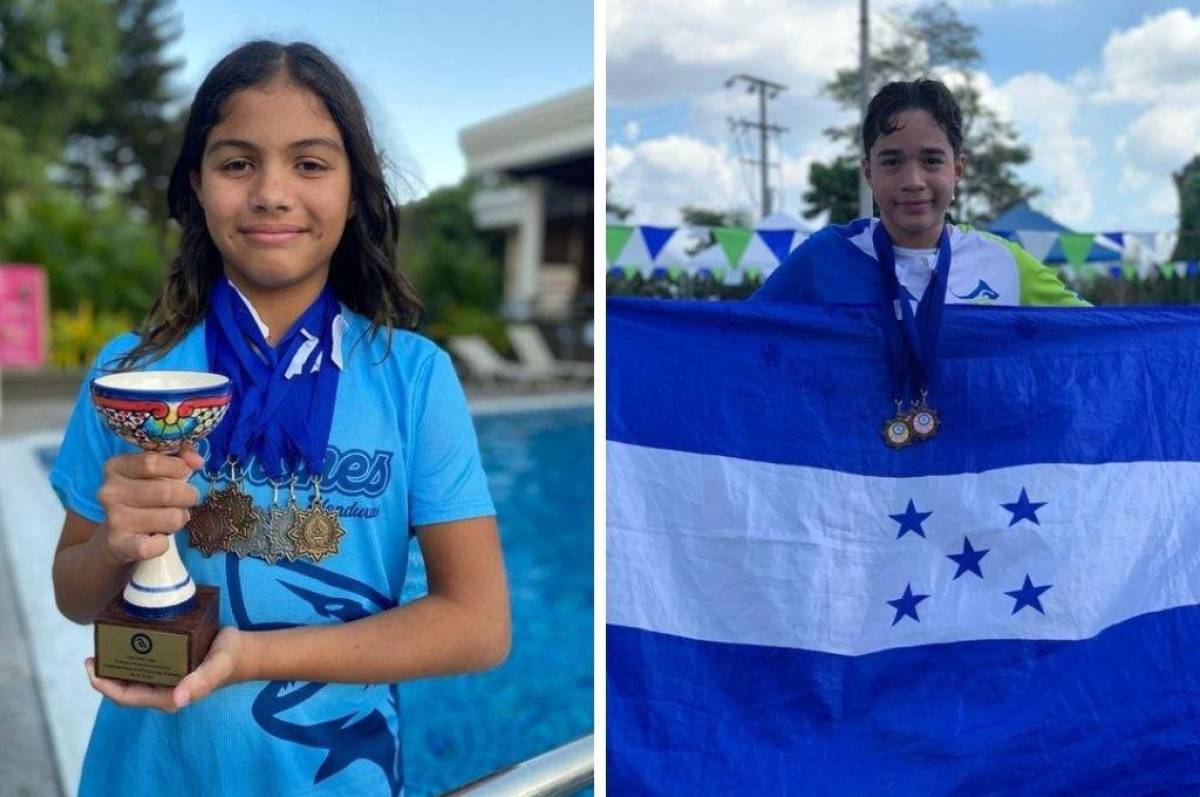 Natación de Honduras destaca en el Campeonato Nacional El Salvador 2021