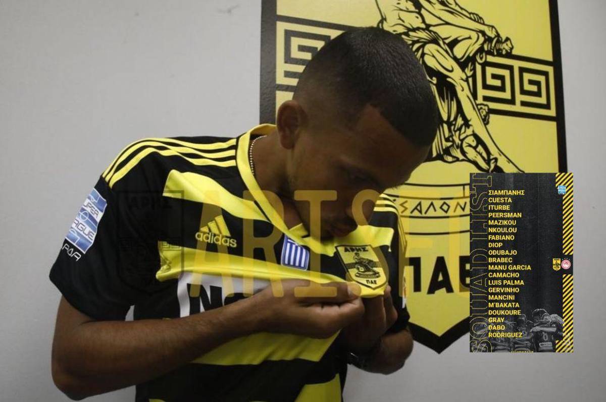 Edwin Rodríguez es convocado y podría debutar con el Aris Salónica para enfrentar al Olympiakos de Marcelo y James Rodríguez