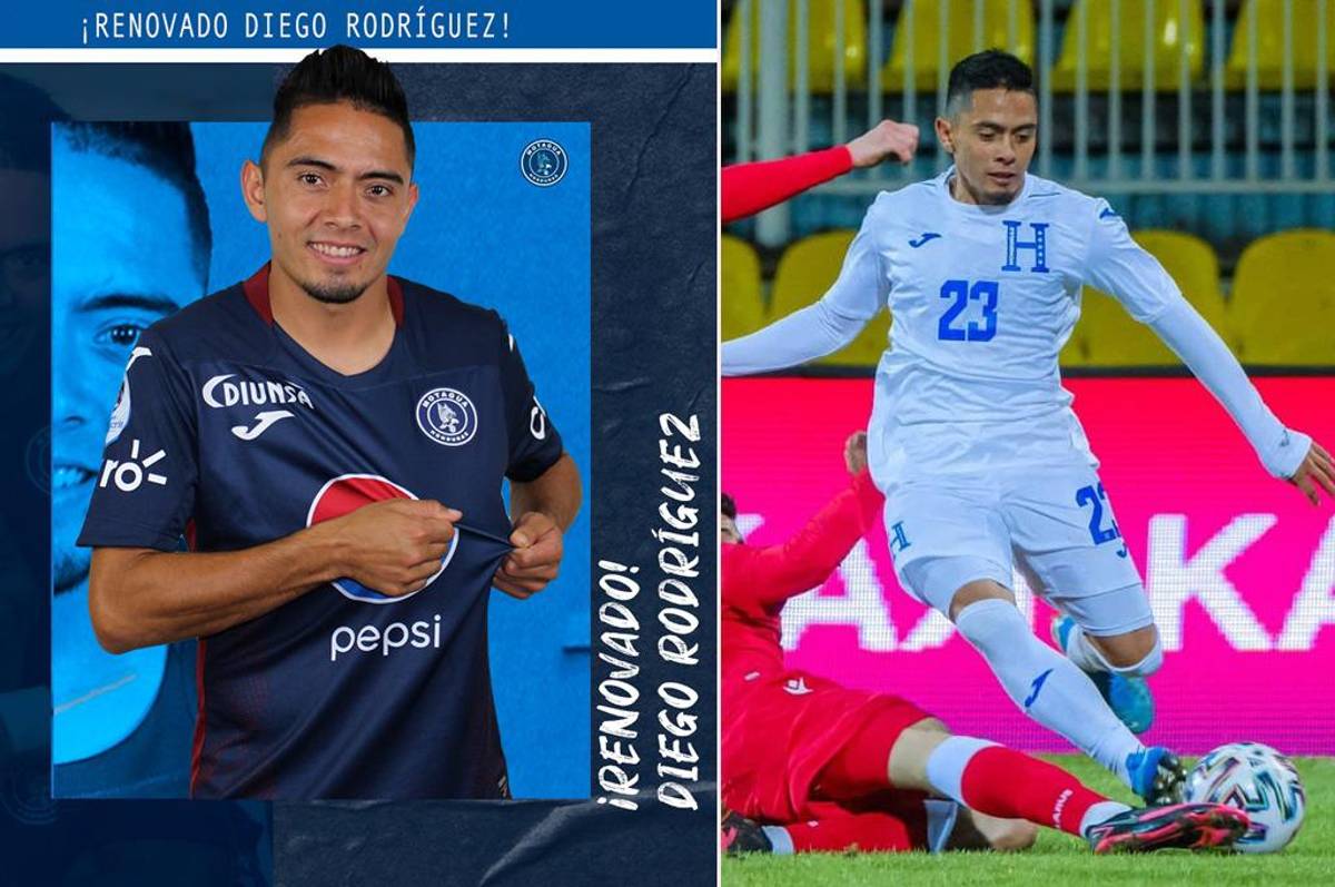 OFICIAL: Motagua anuncia la renovación del volante hondureño Diego Rodríguez