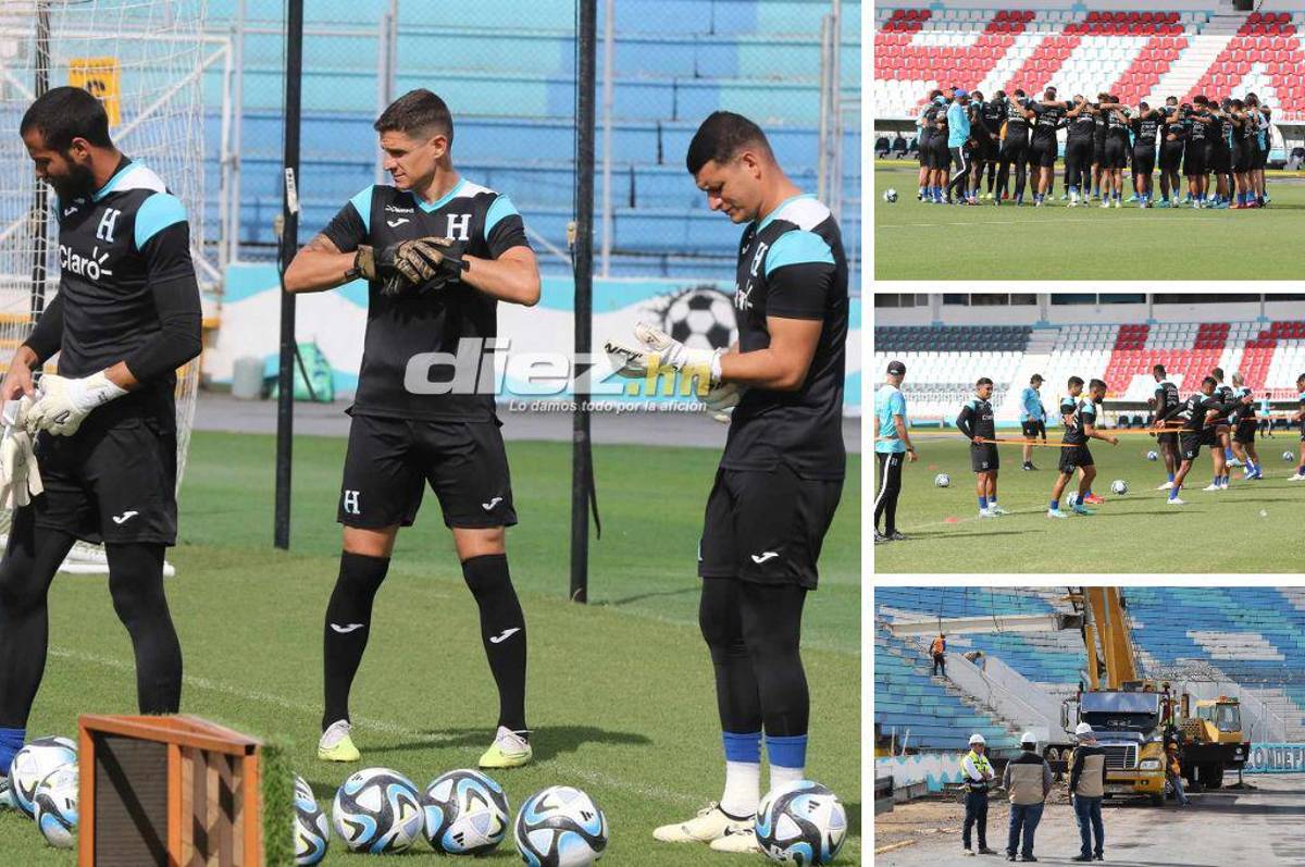 Así fue el último entrenamiento de la Selección de Honduras, esta vez en el estadio Nacional Chelato Uclés