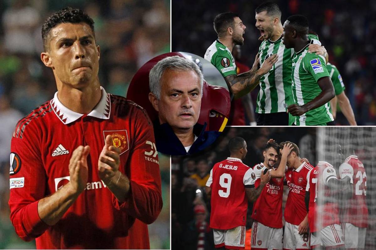 Betis le pega a la Roma, Arsenal golea y el United respira: todos los resultados de la tercera fecha de la Europa League